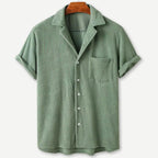 Relaxed Knitted Waffle Shirt - Benson & Clark